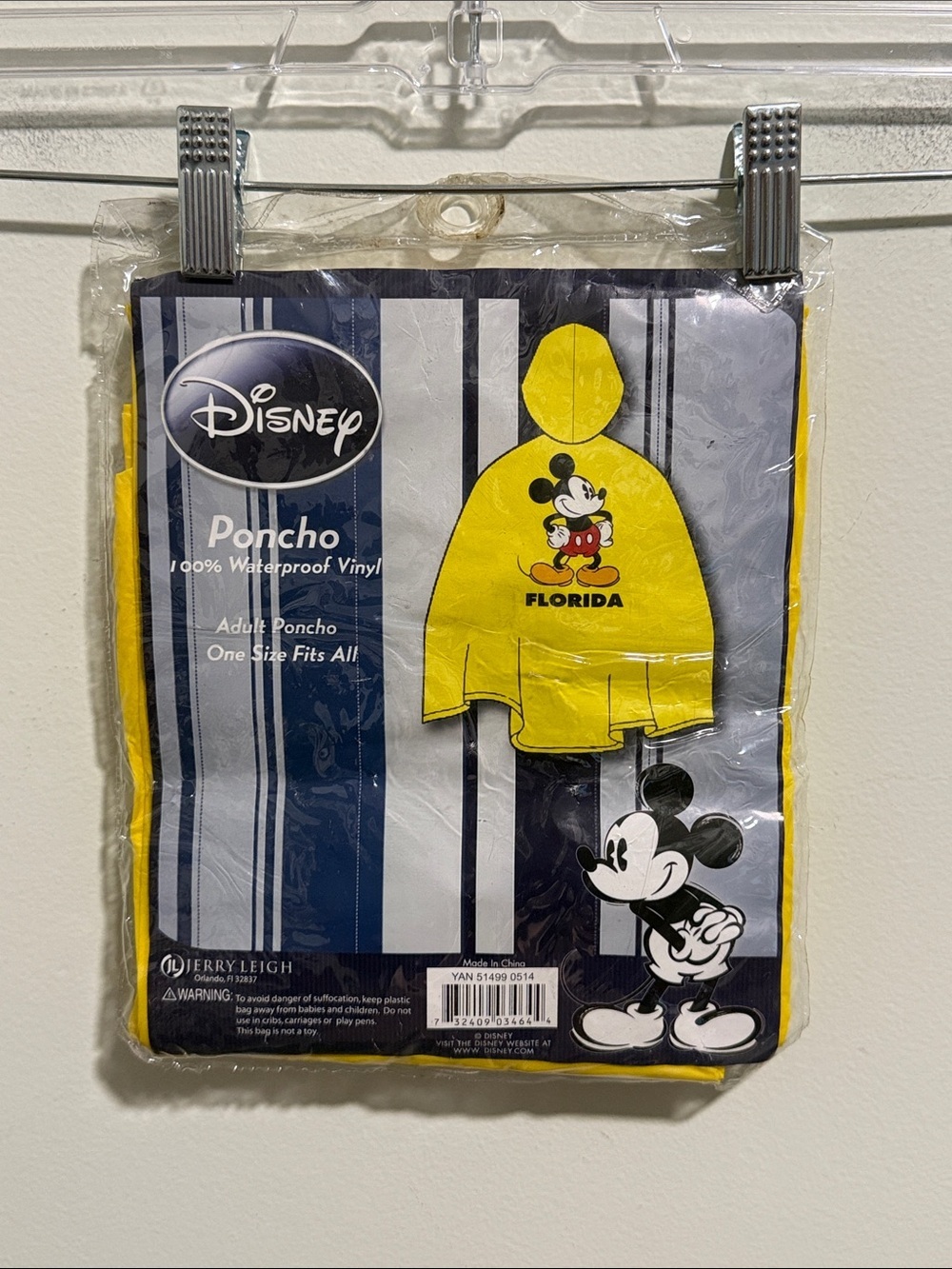 Disney “FLORIDA” Adult Poncho - One Size Fits All